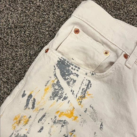 Zara Cream Denim Jeans - Picture 3 of 5